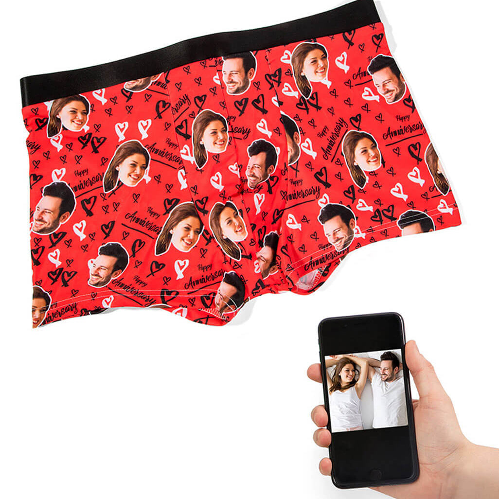 Happy Anniversary Custom Boxers