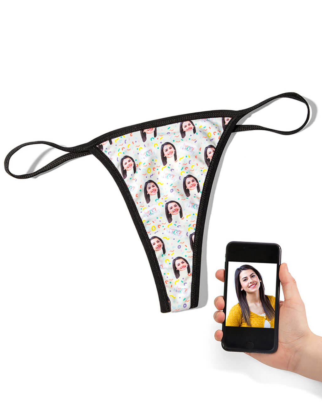 Happy Birthday Custom Thong