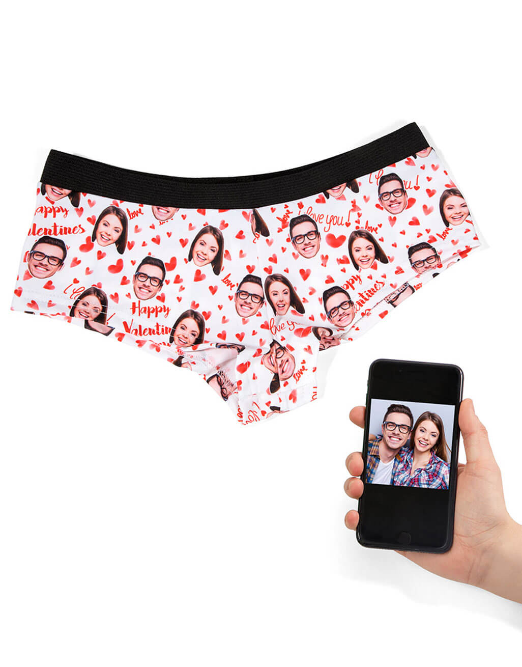 Happy Valentines Custom Panties