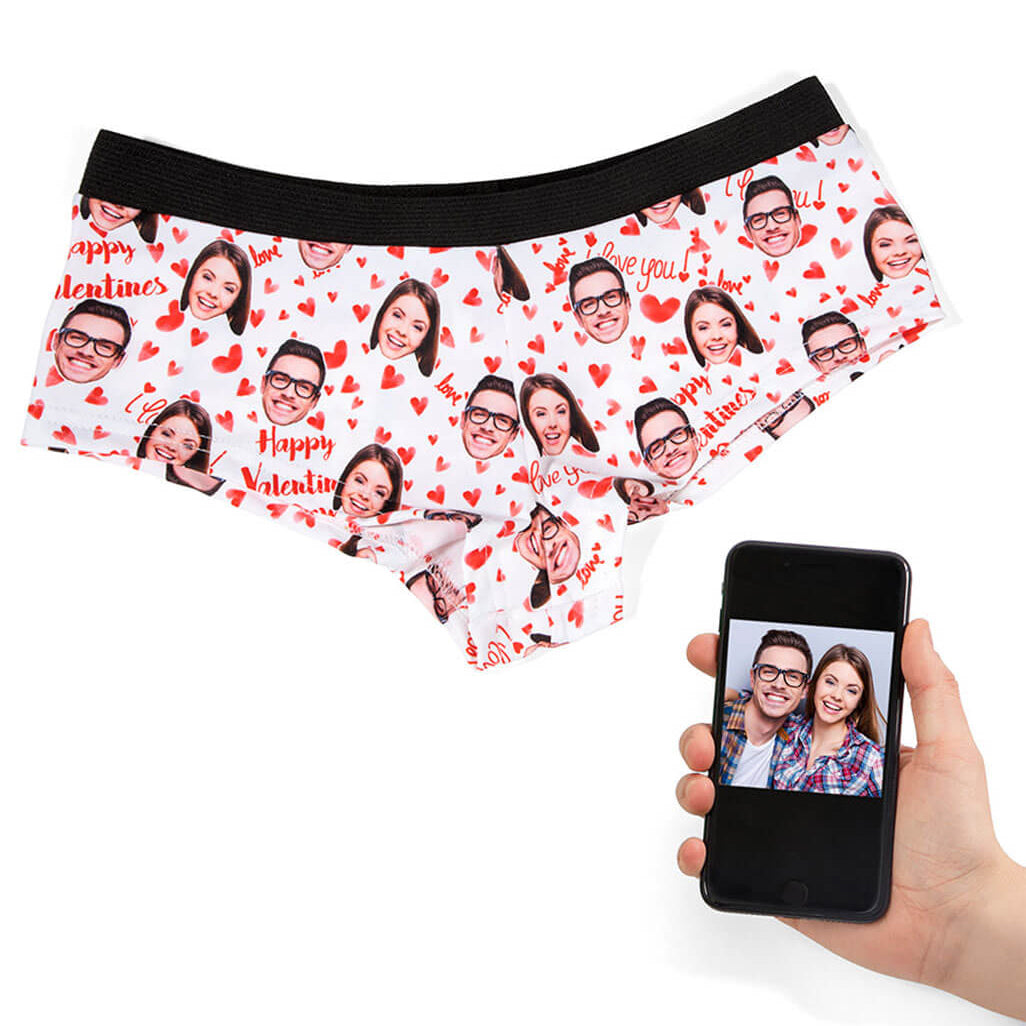 Happy Valentines Custom Panties