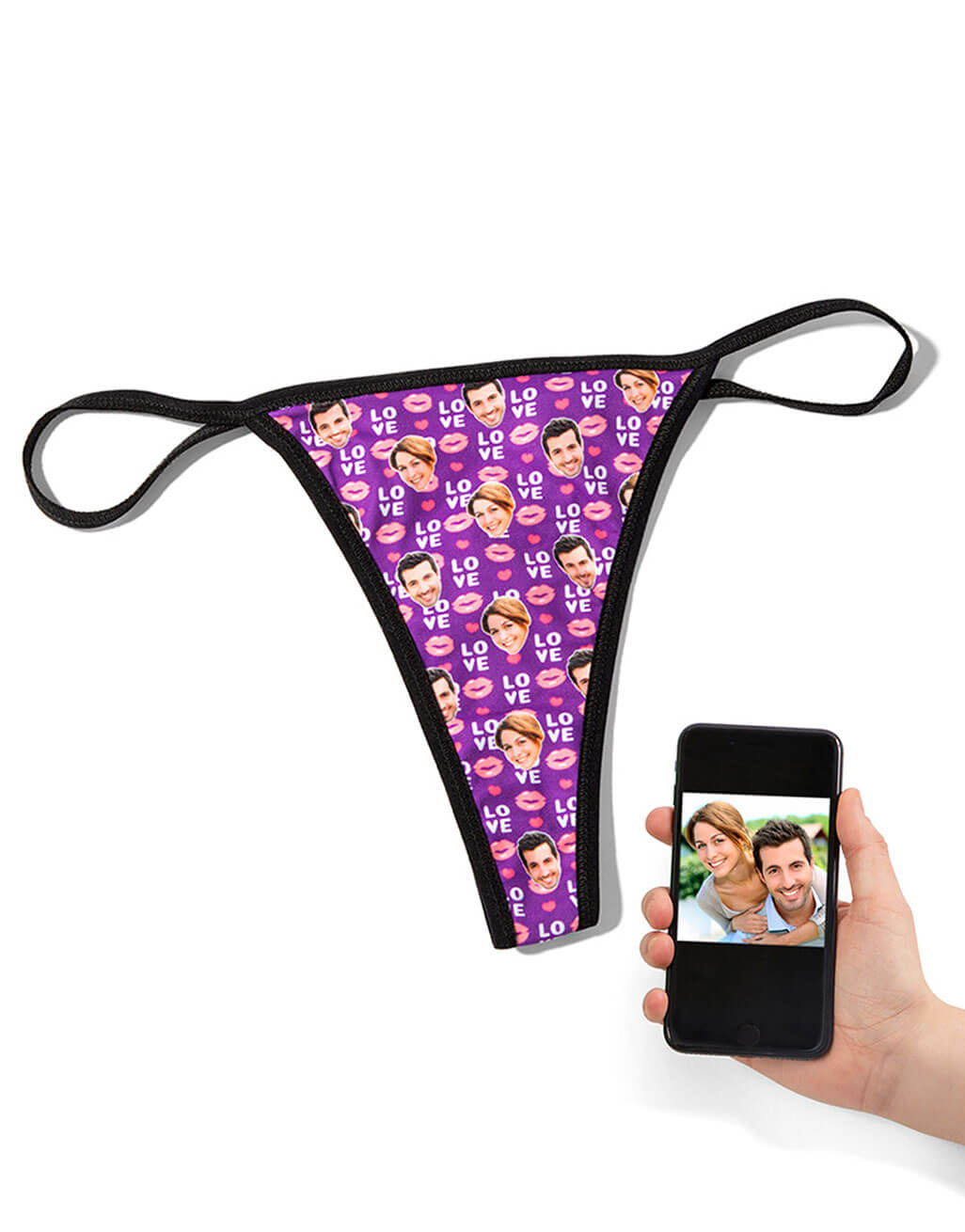 Love Lips Custom Thong