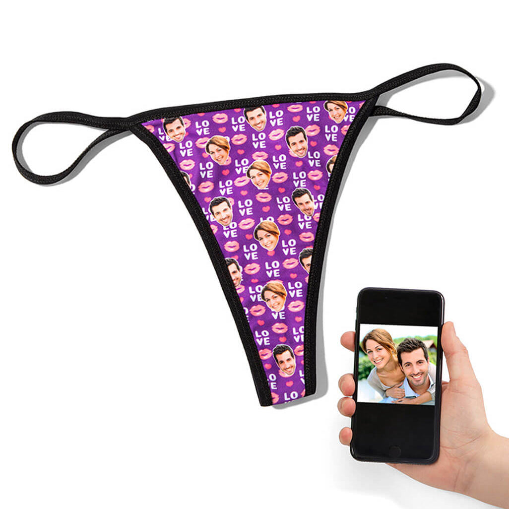 Love Lips Custom Thong