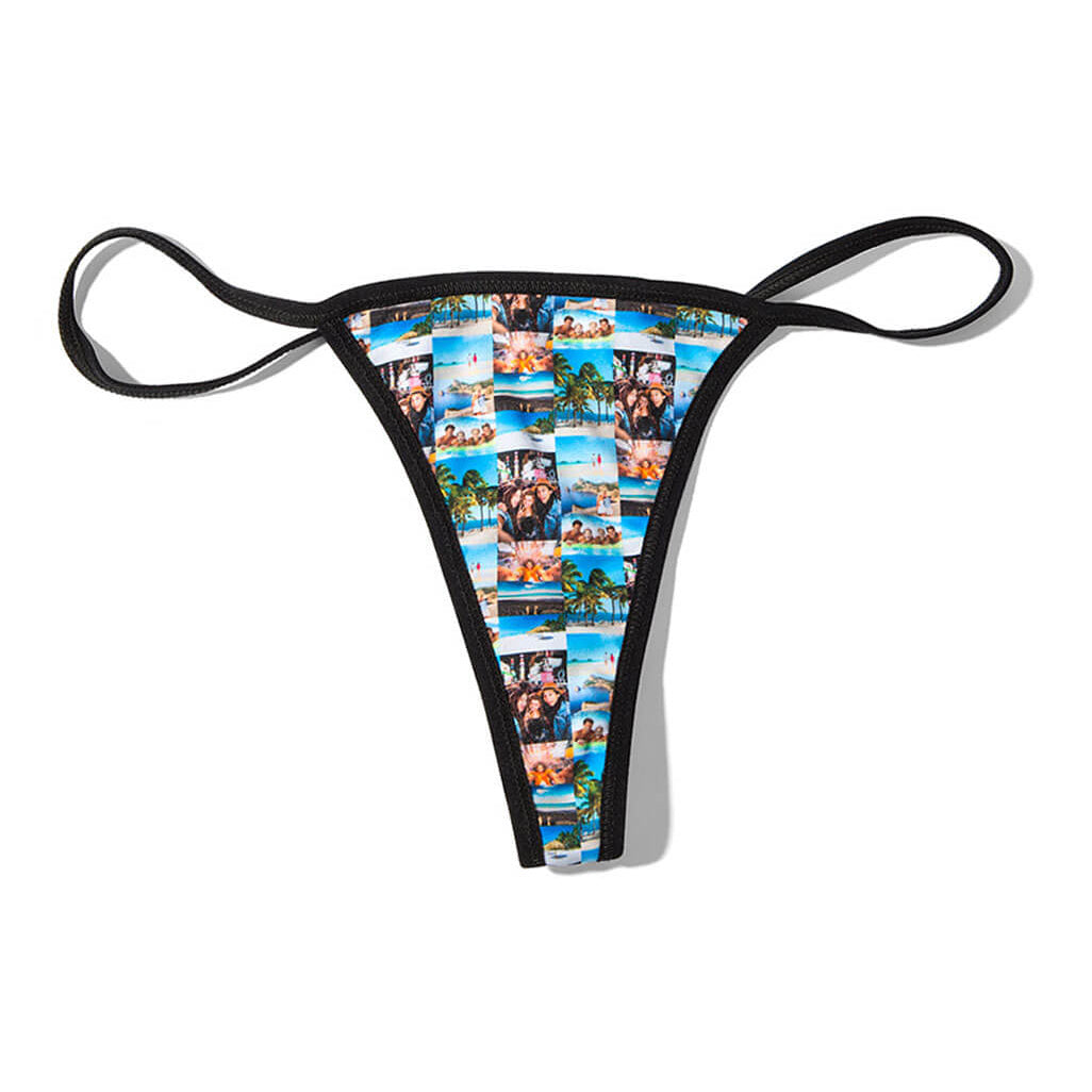 Photo Collage Custom Thong