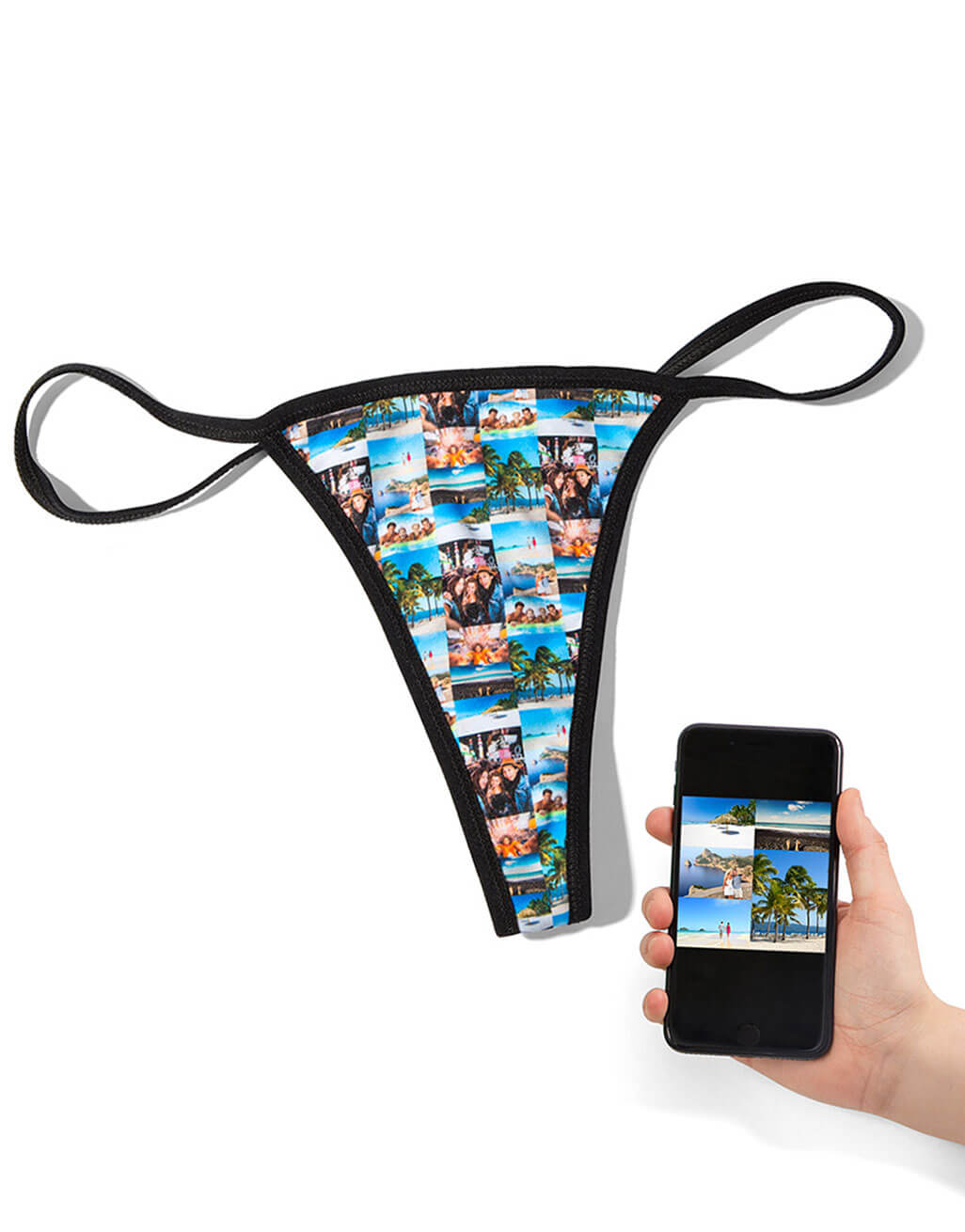 Photo Collage Custom Thong