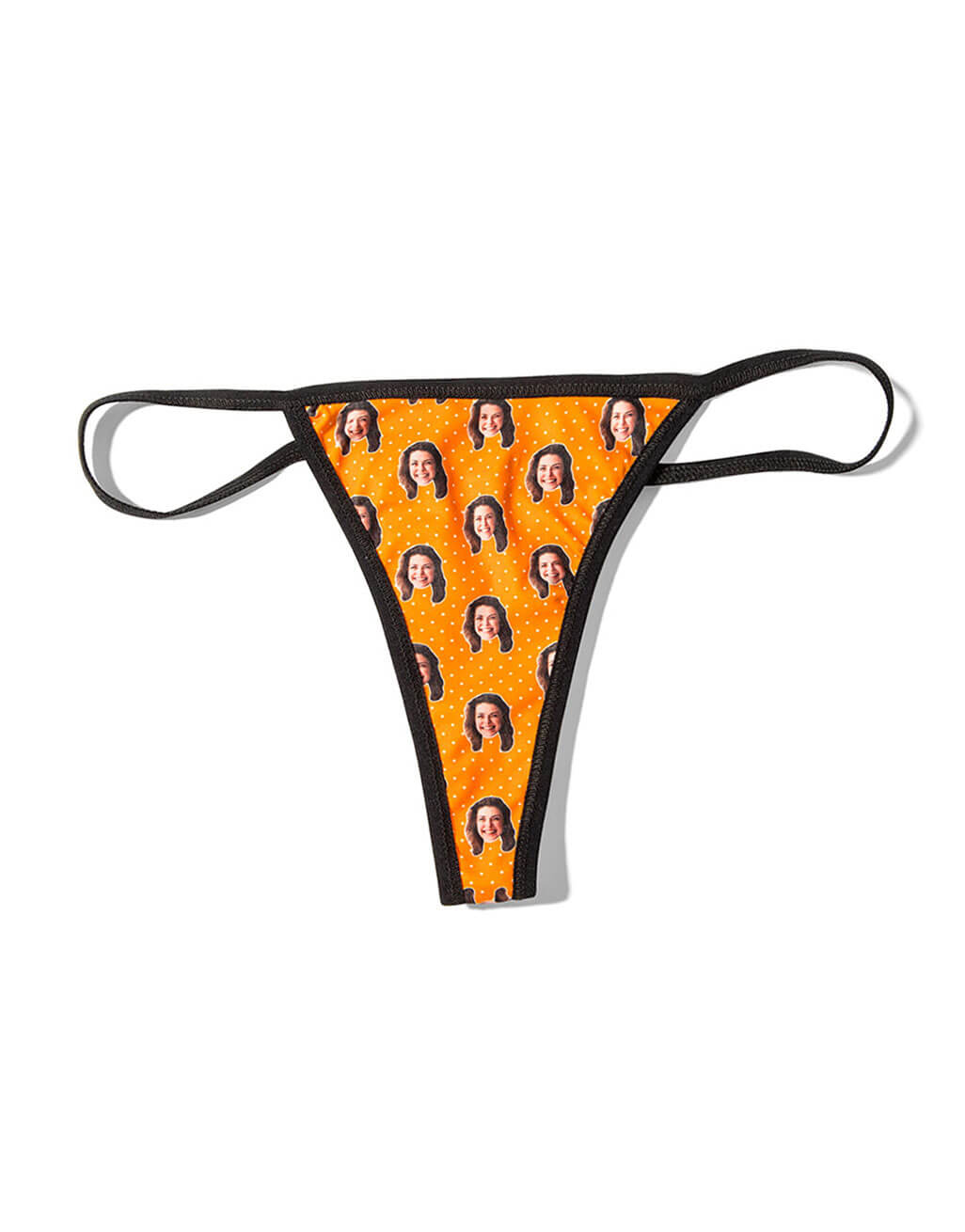 Polka Girl Face Custom Thong