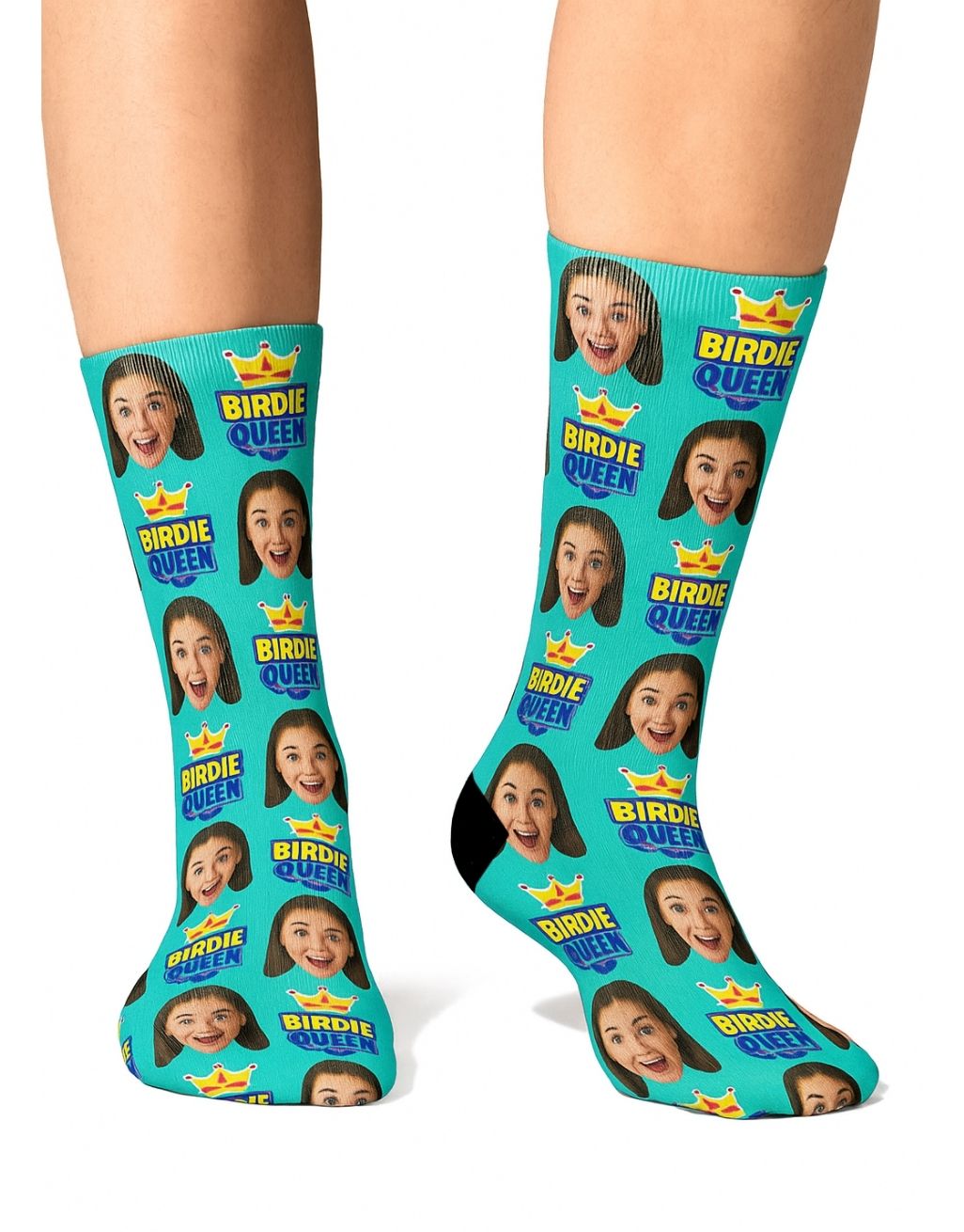 Birdie King custom golf Socks featuring your face