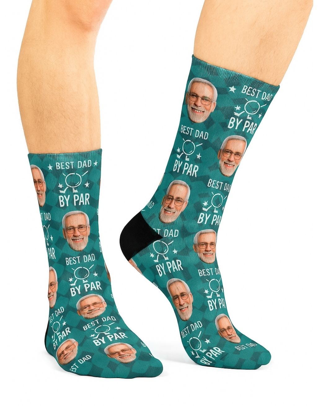 Best Dad By Par custom golf Socks
