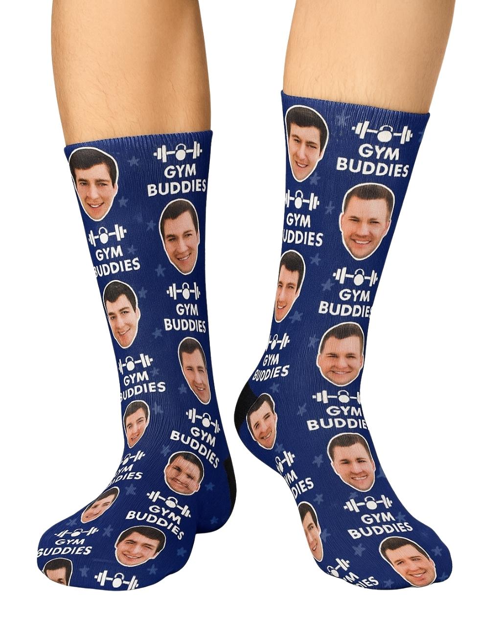 Gym Buddies face Socks