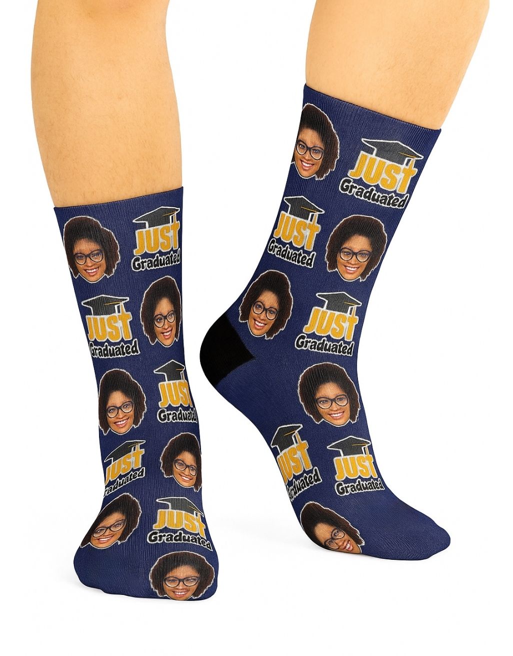 Just Graduated custom Socks
