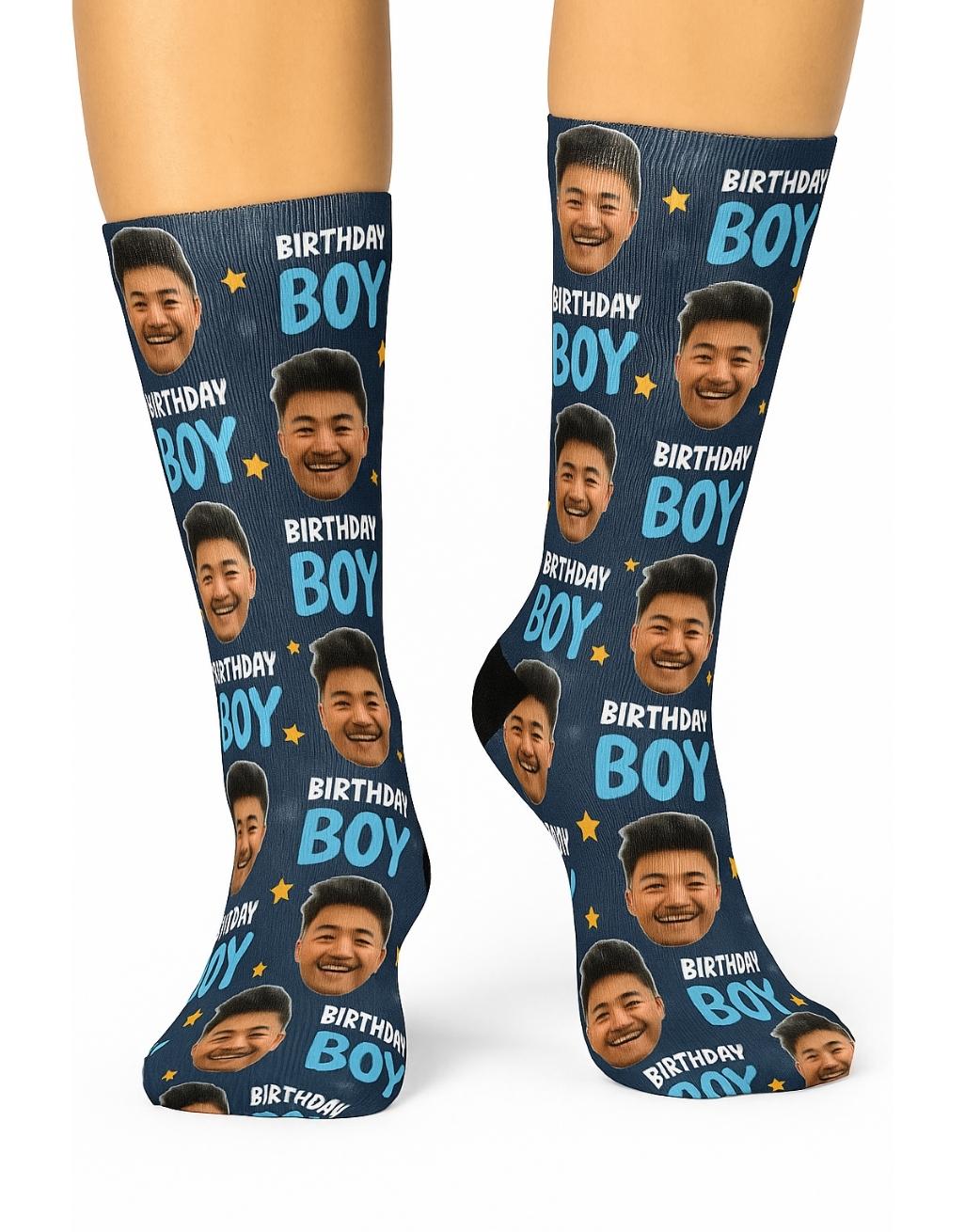 Birthday Boy Socks custom birthday gift