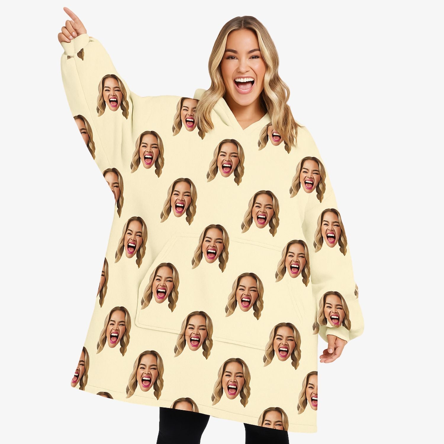 Your Face Hoodie Blanket