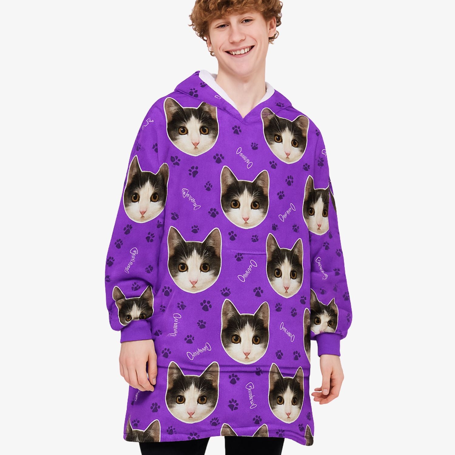 Your Cat Hoodie Blanket