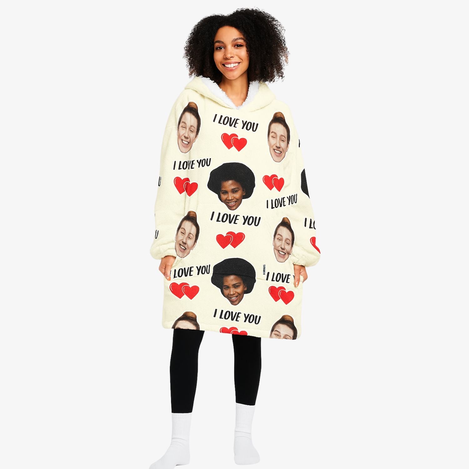I Love You Blanket Hoodie