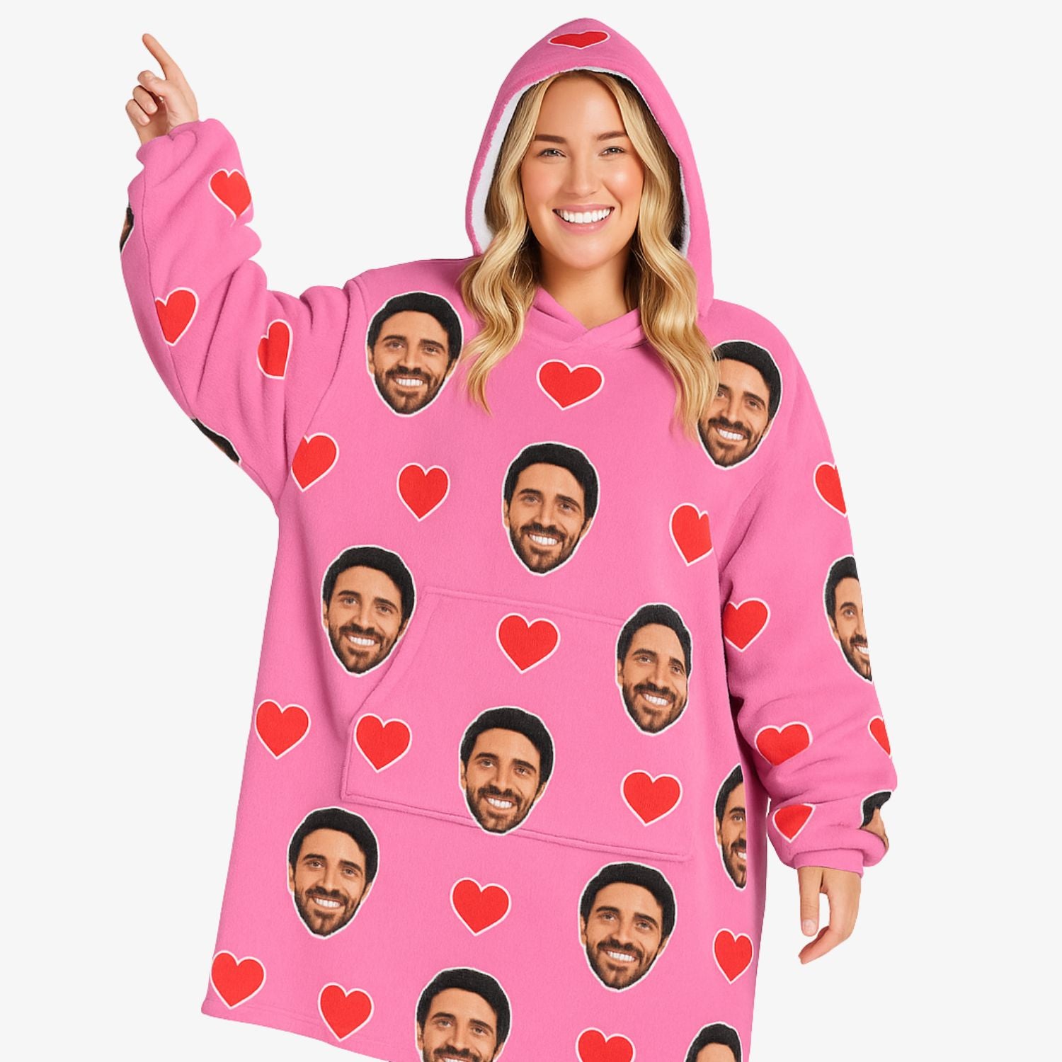 Personalised Face Blanket Hoodie