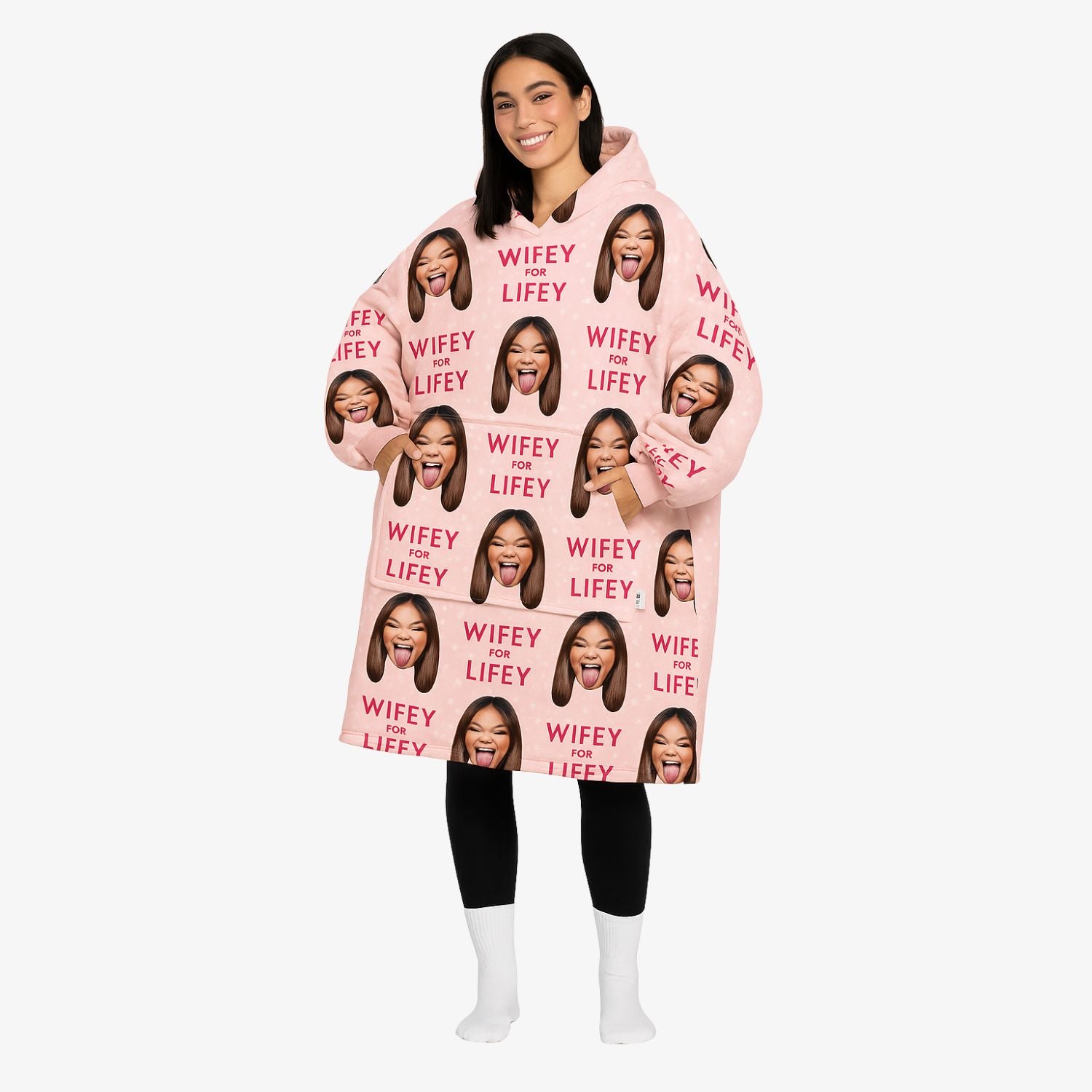 Wifey for Lifey Blanket Hoodie