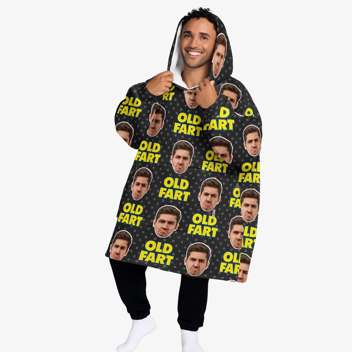 Old Fart Blanket Hoodie