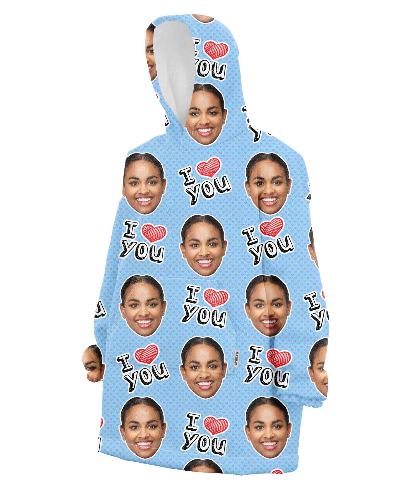 I Heart You Blanket Hoodie