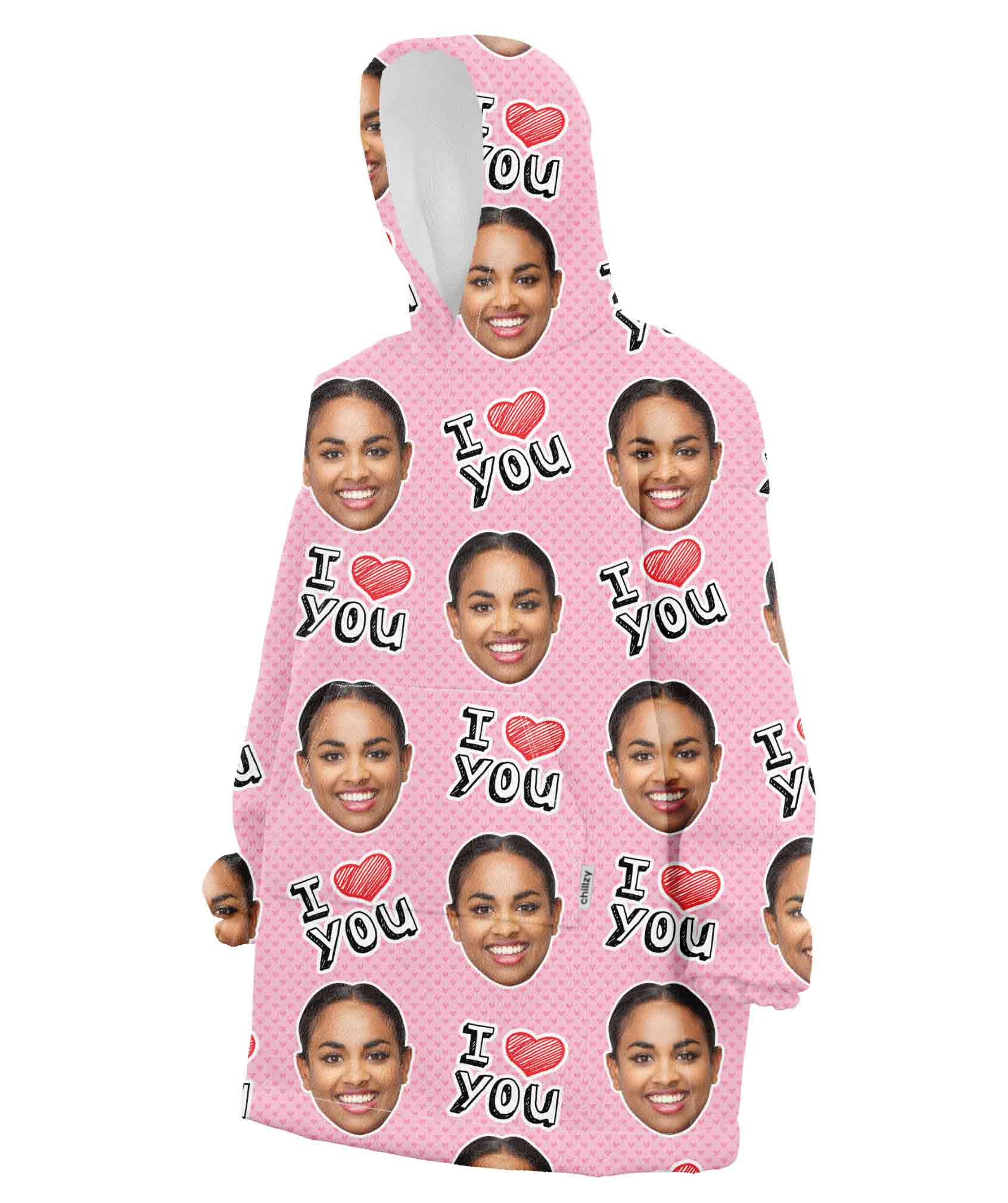 I Heart You Blanket Hoodie