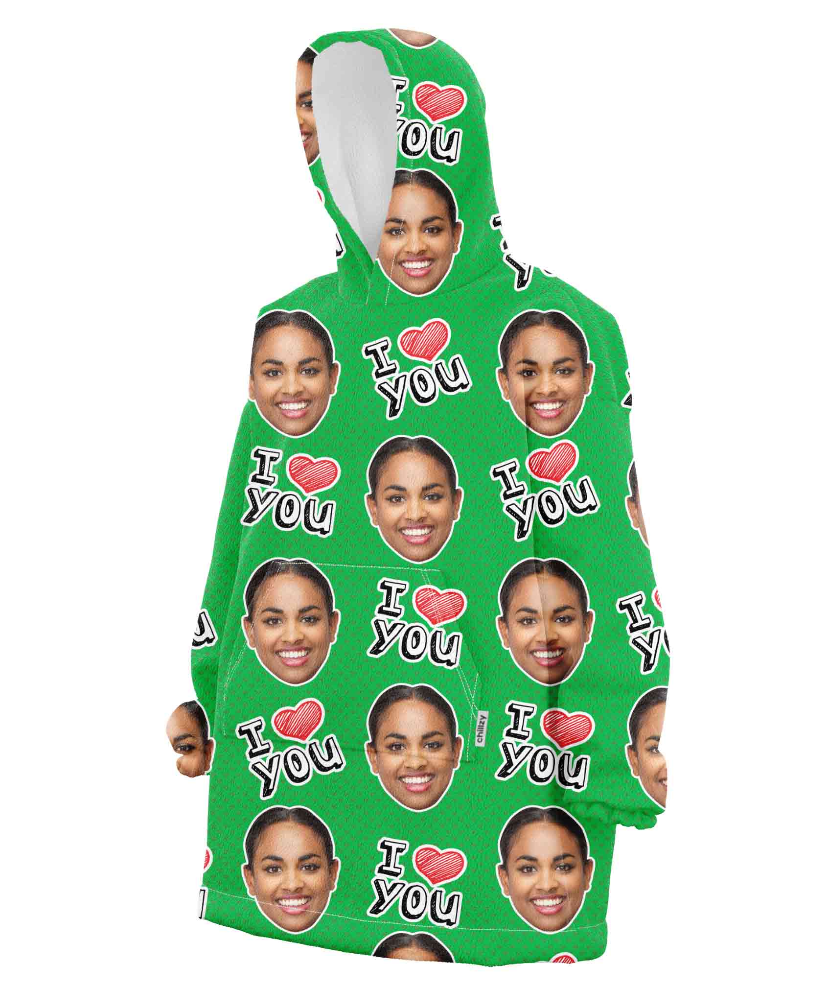 I Heart You Blanket Hoodie