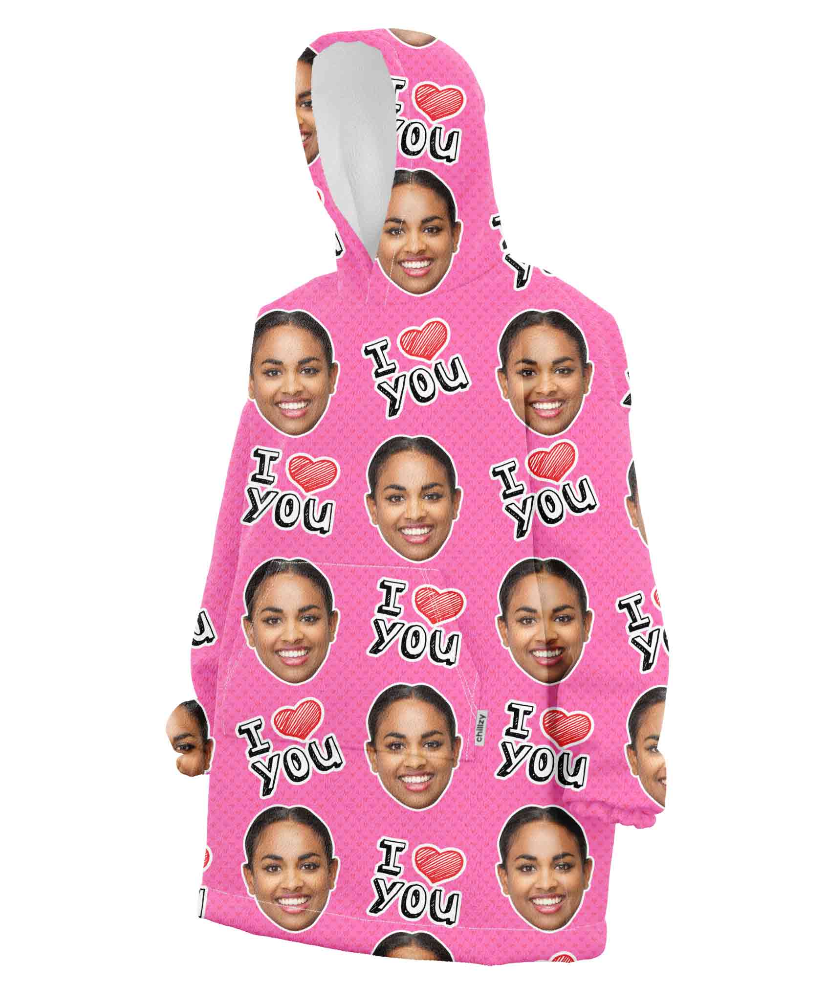 I Heart You Blanket Hoodie