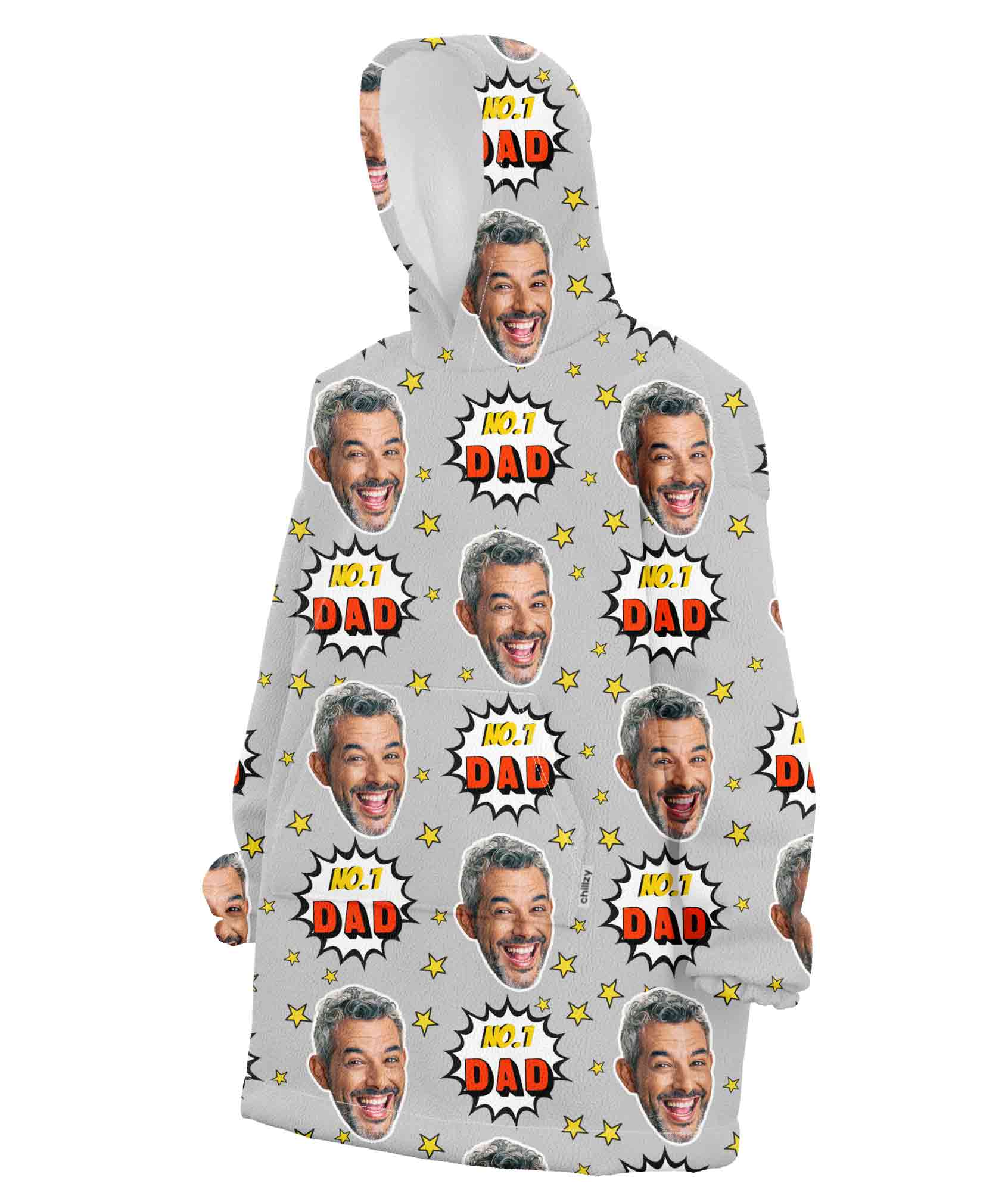 Number 1 Dad Blanket Hoodie