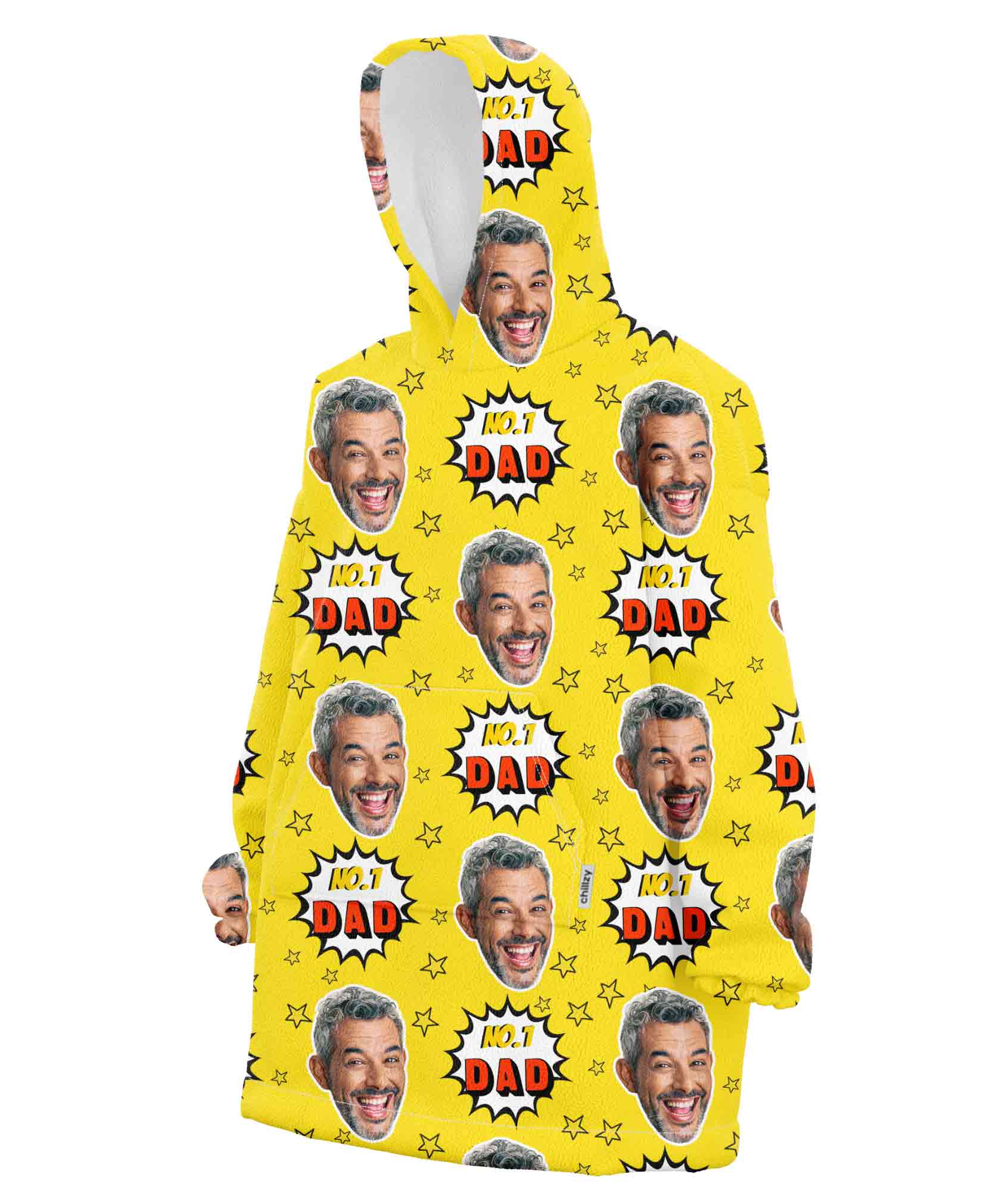 Number 1 Dad Blanket Hoodie
