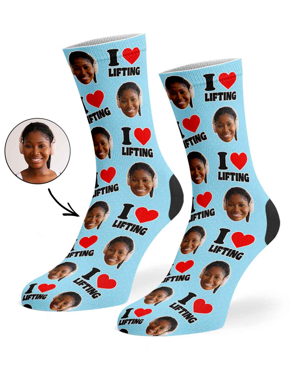 I Heart Lifting Socks