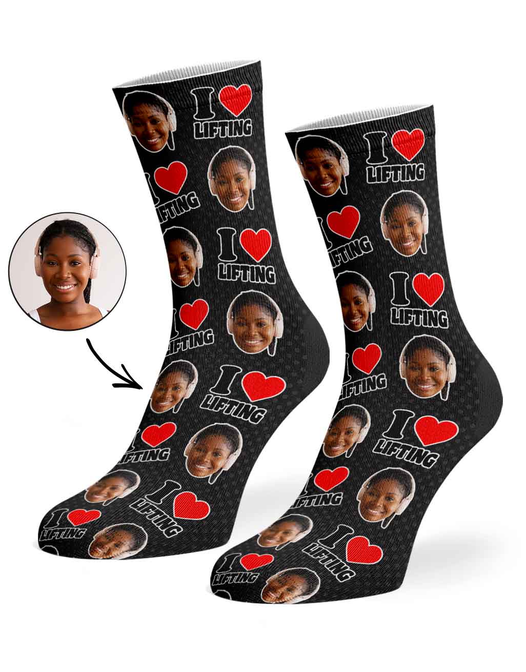 I Heart Lifting Socks