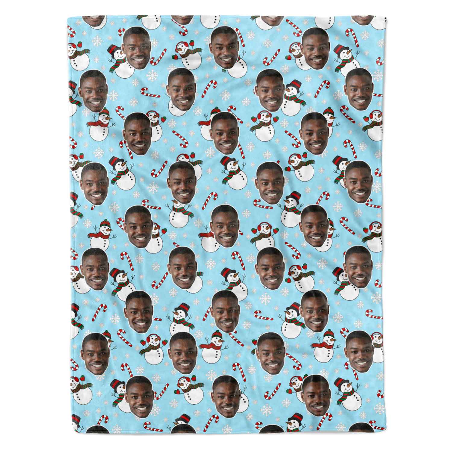 Snowman Me Personalized Christmas Blanket