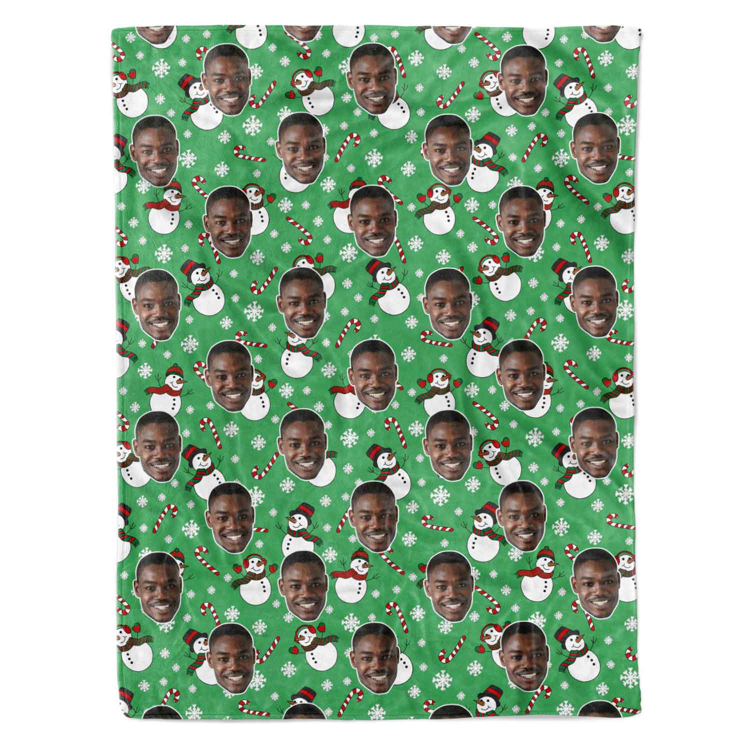 Snowman Me Personalized Christmas Blanket
