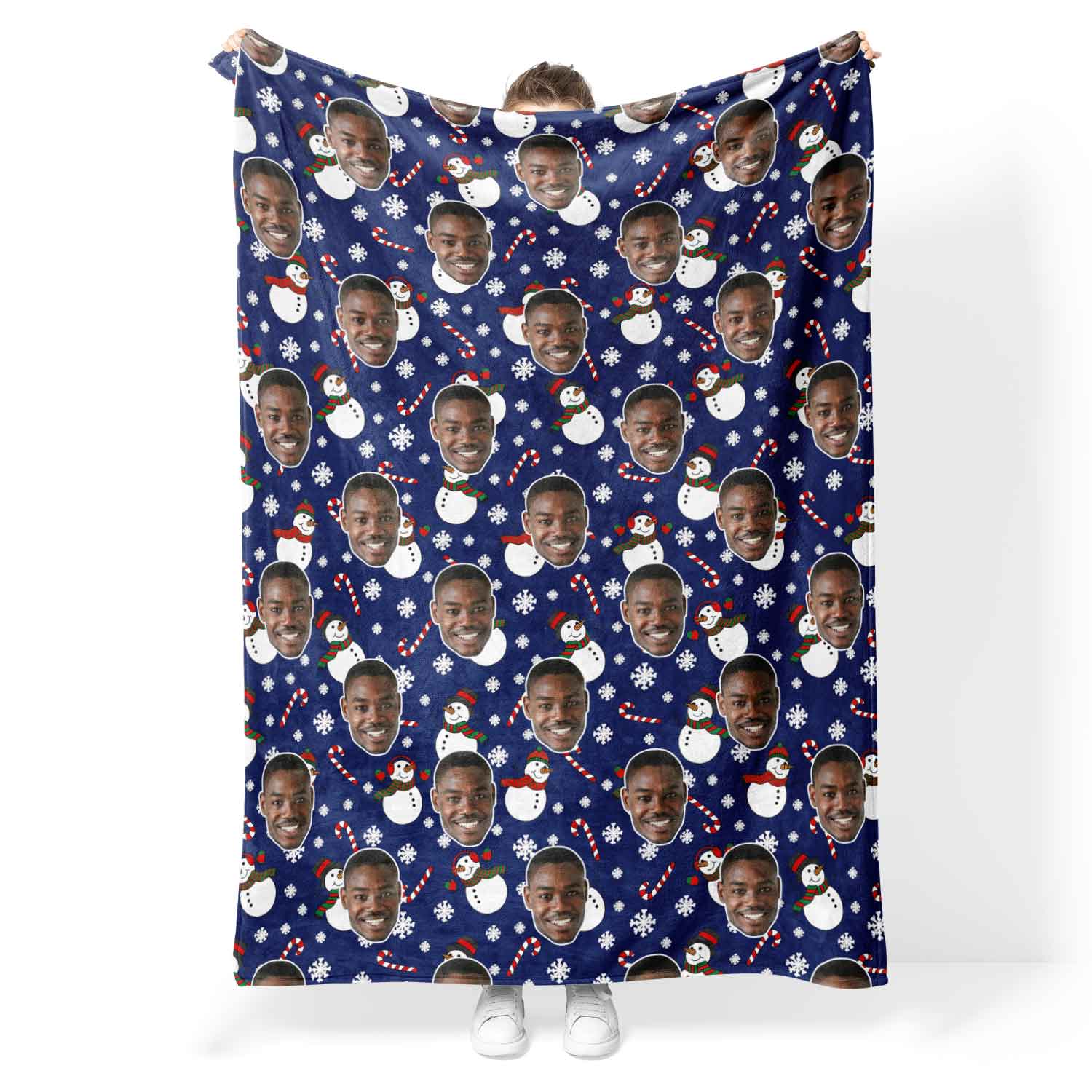 Snowman Me Personalized Christmas Blanket