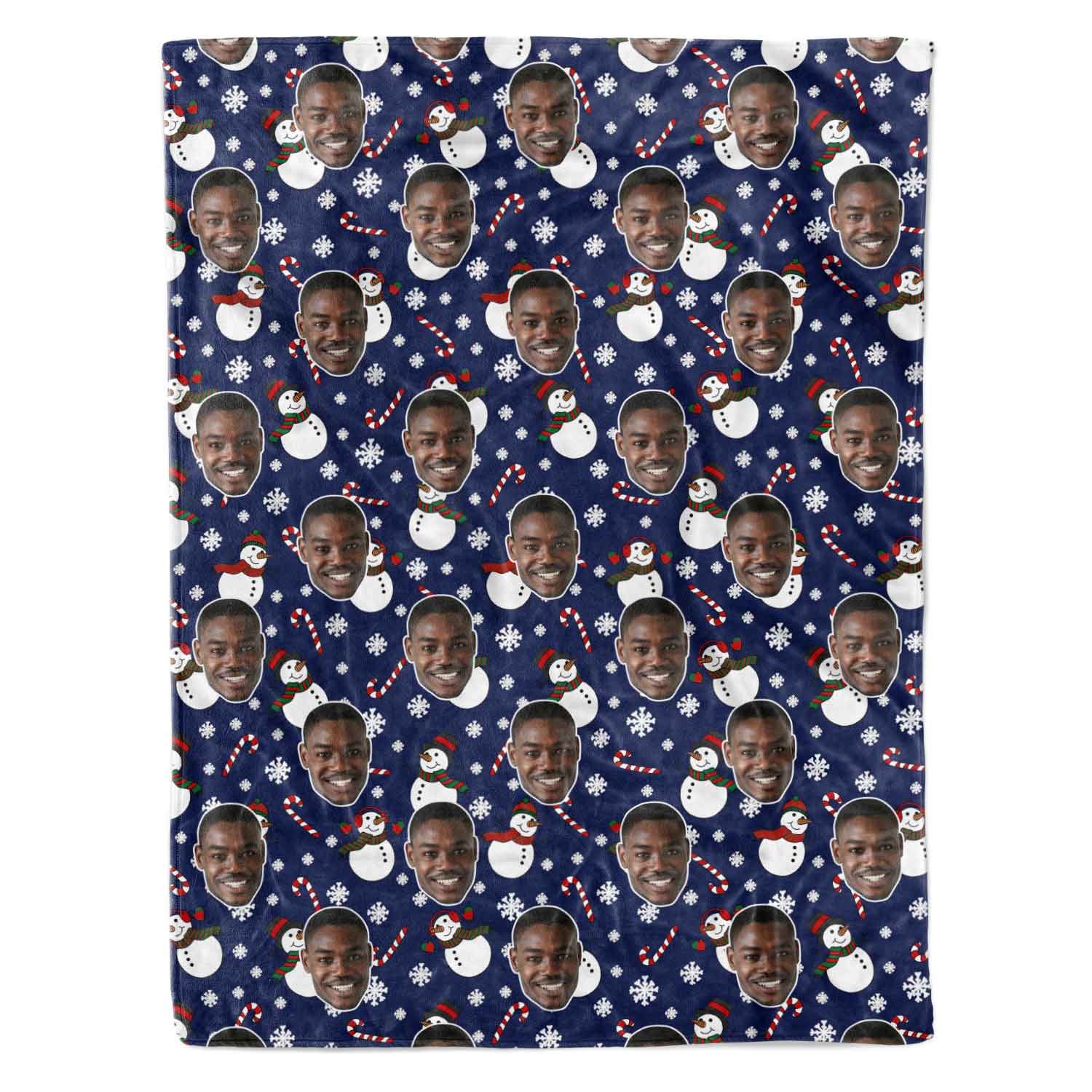 Snowman Me Personalized Christmas Blanket