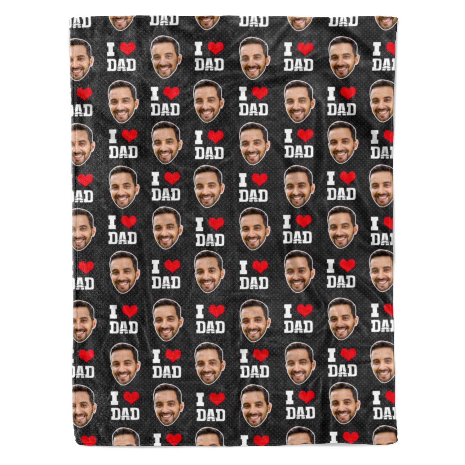 I Love Dad Personalized Blanket