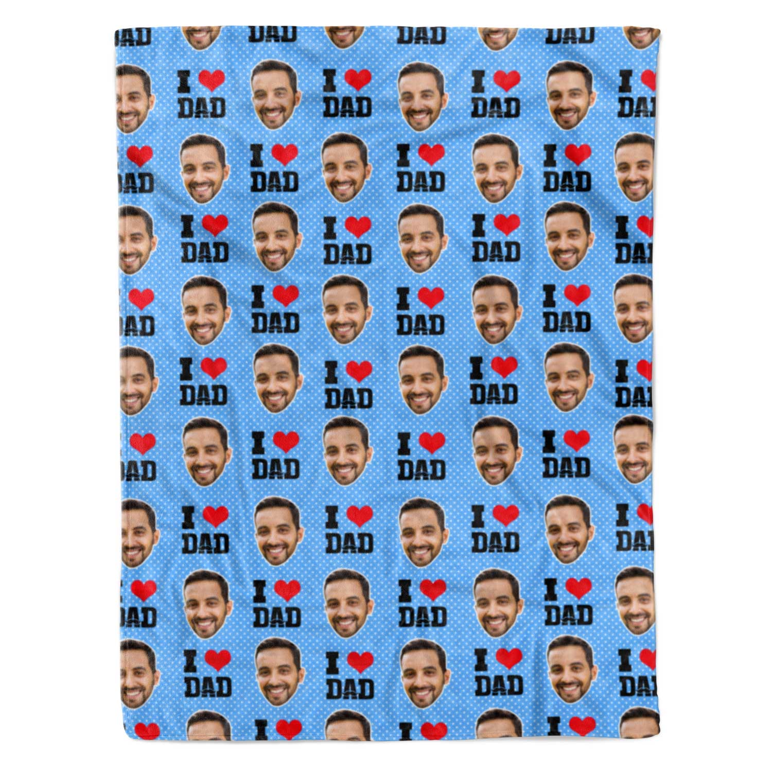 I Love Dad Personalized Blanket