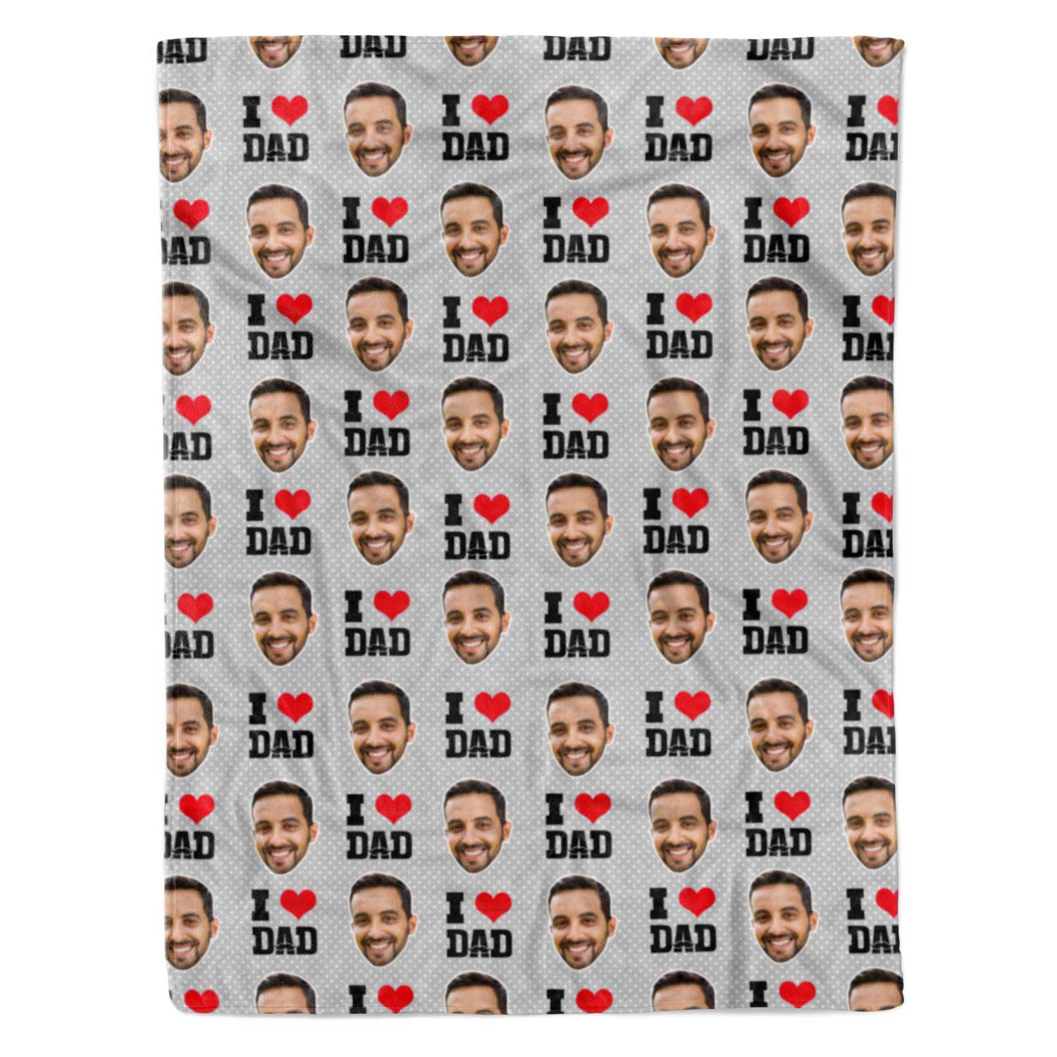 I Love Dad Personalized Blanket
