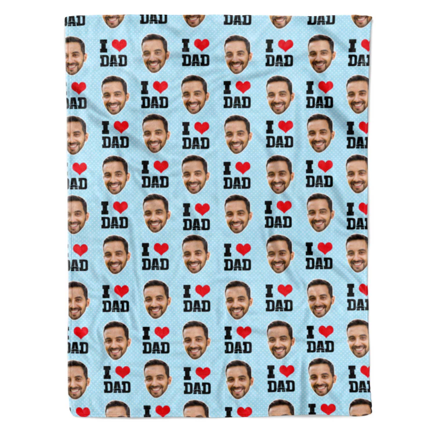 I Love Dad Personalized Blanket