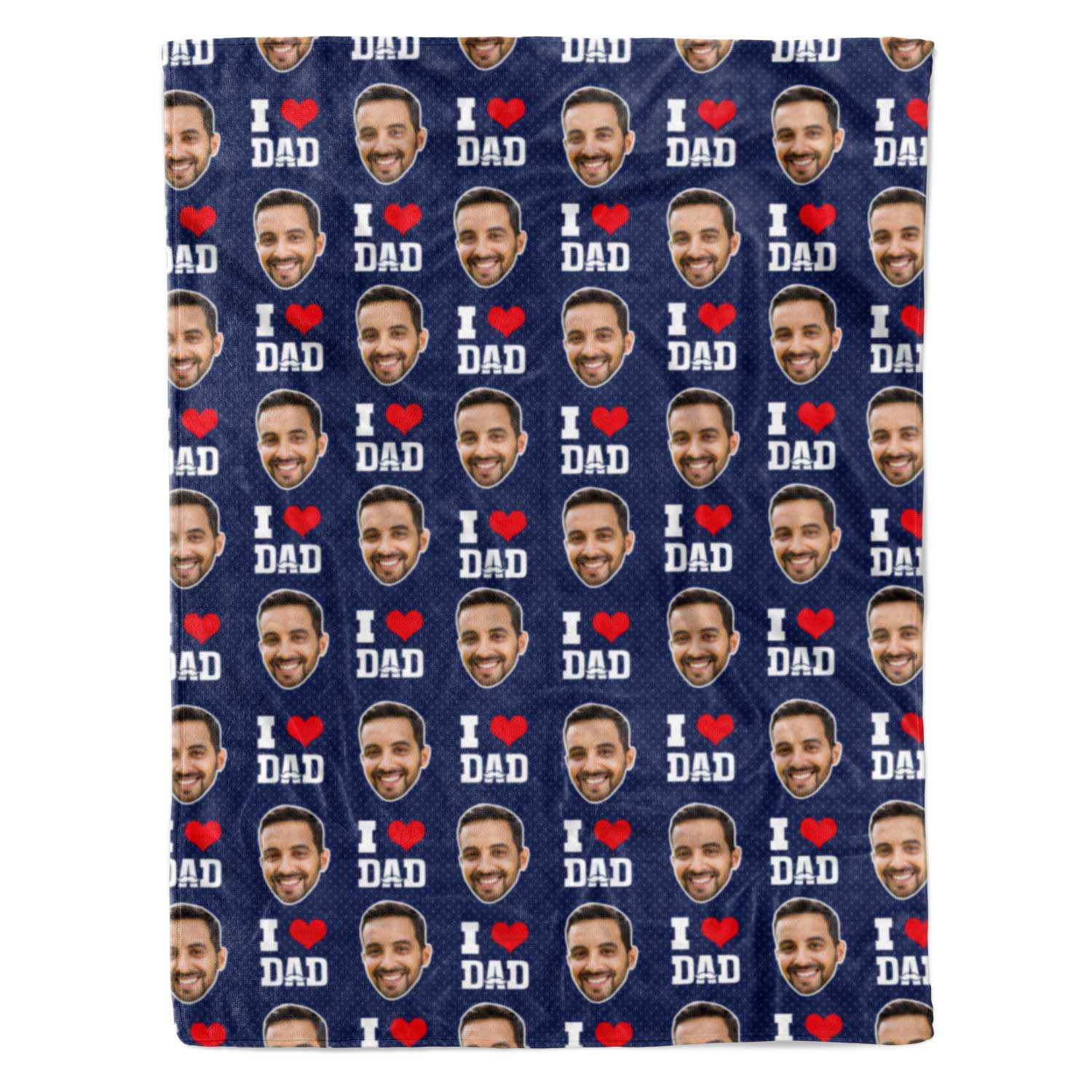 I Love Dad Personalized Blanket