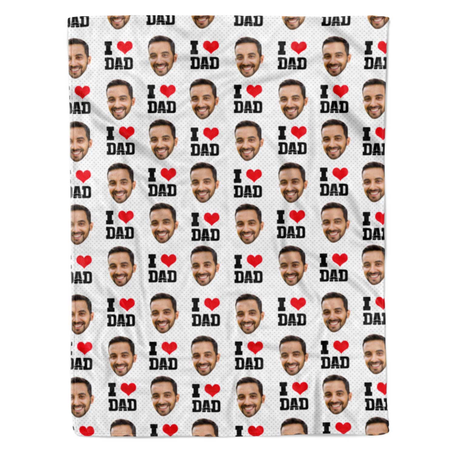 I Love Dad Personalized Blanket