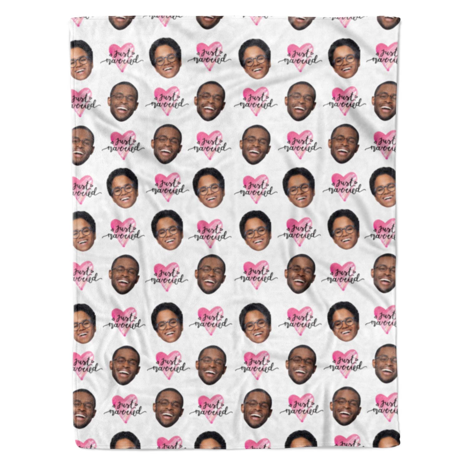 Just Married Personalized Blanket