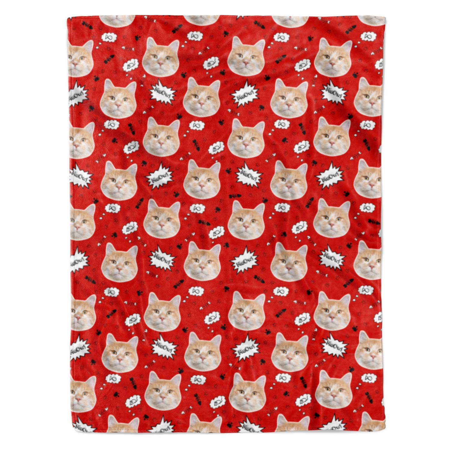 Meow Cat Personalized Blanket