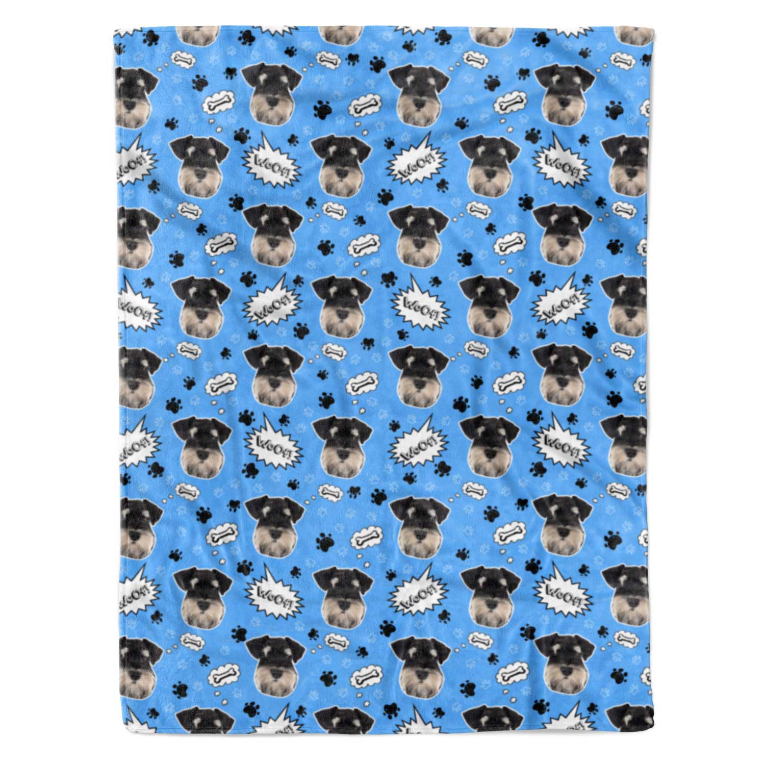 Woof Dog Personalized Blanket