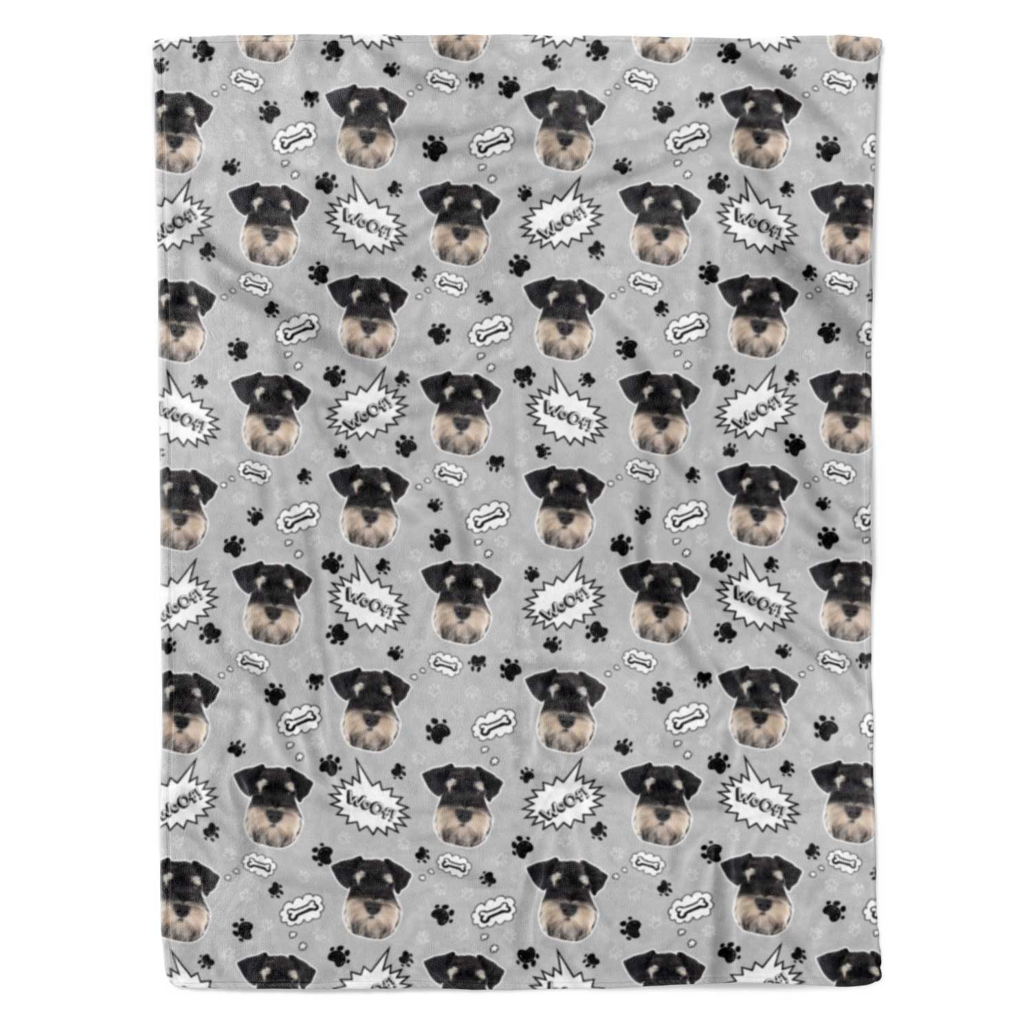 Woof Dog Personalized Blanket