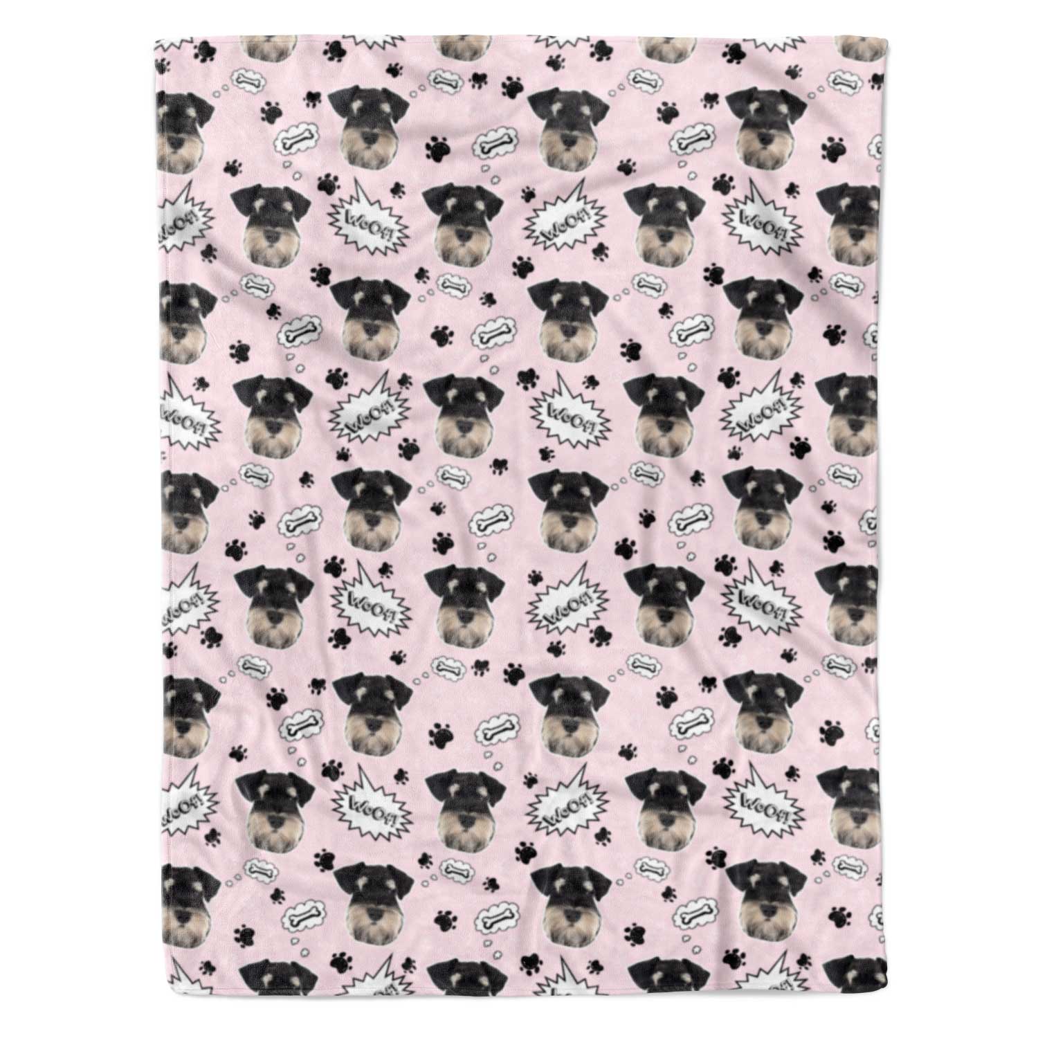 Woof Dog Personalized Blanket