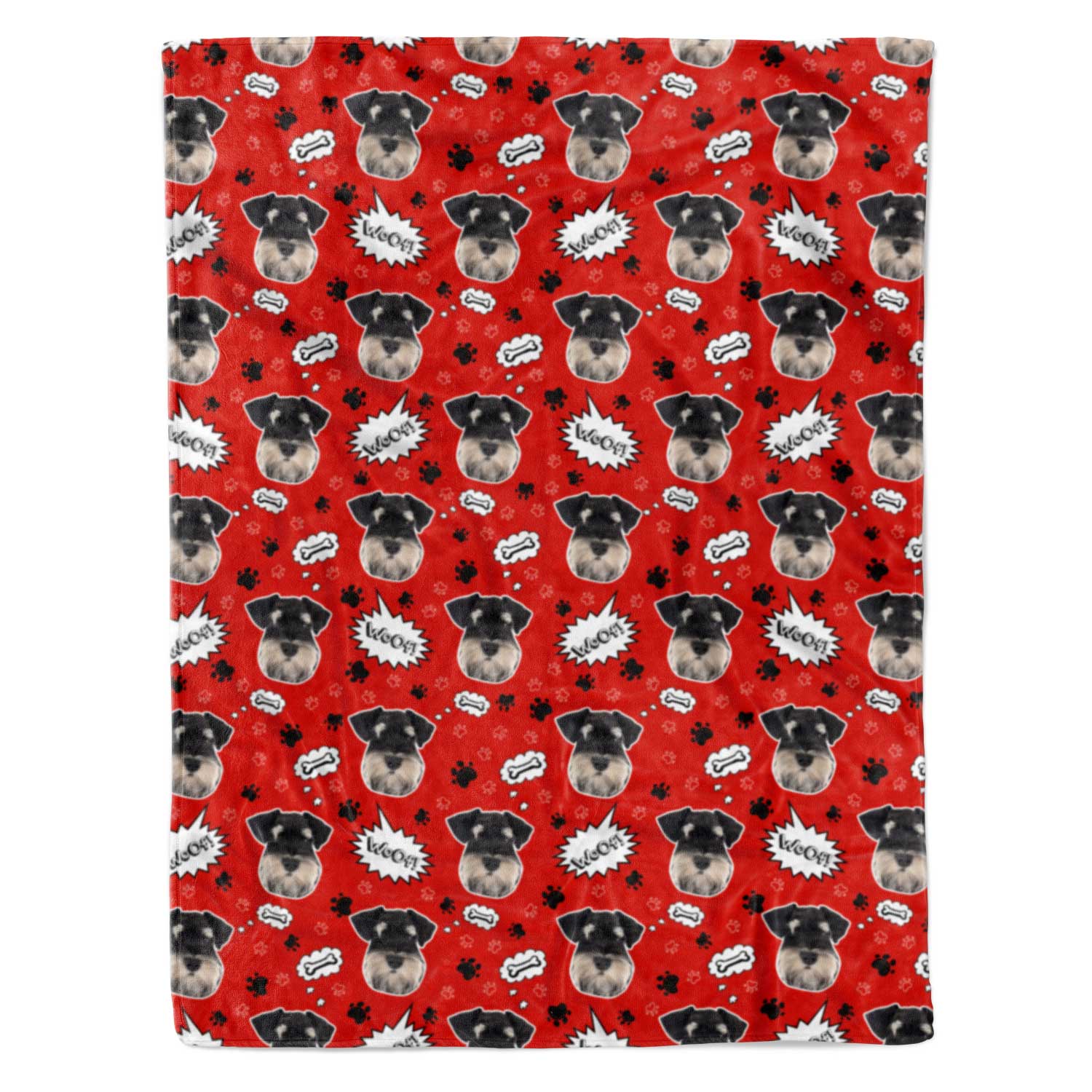Woof Dog Personalized Blanket