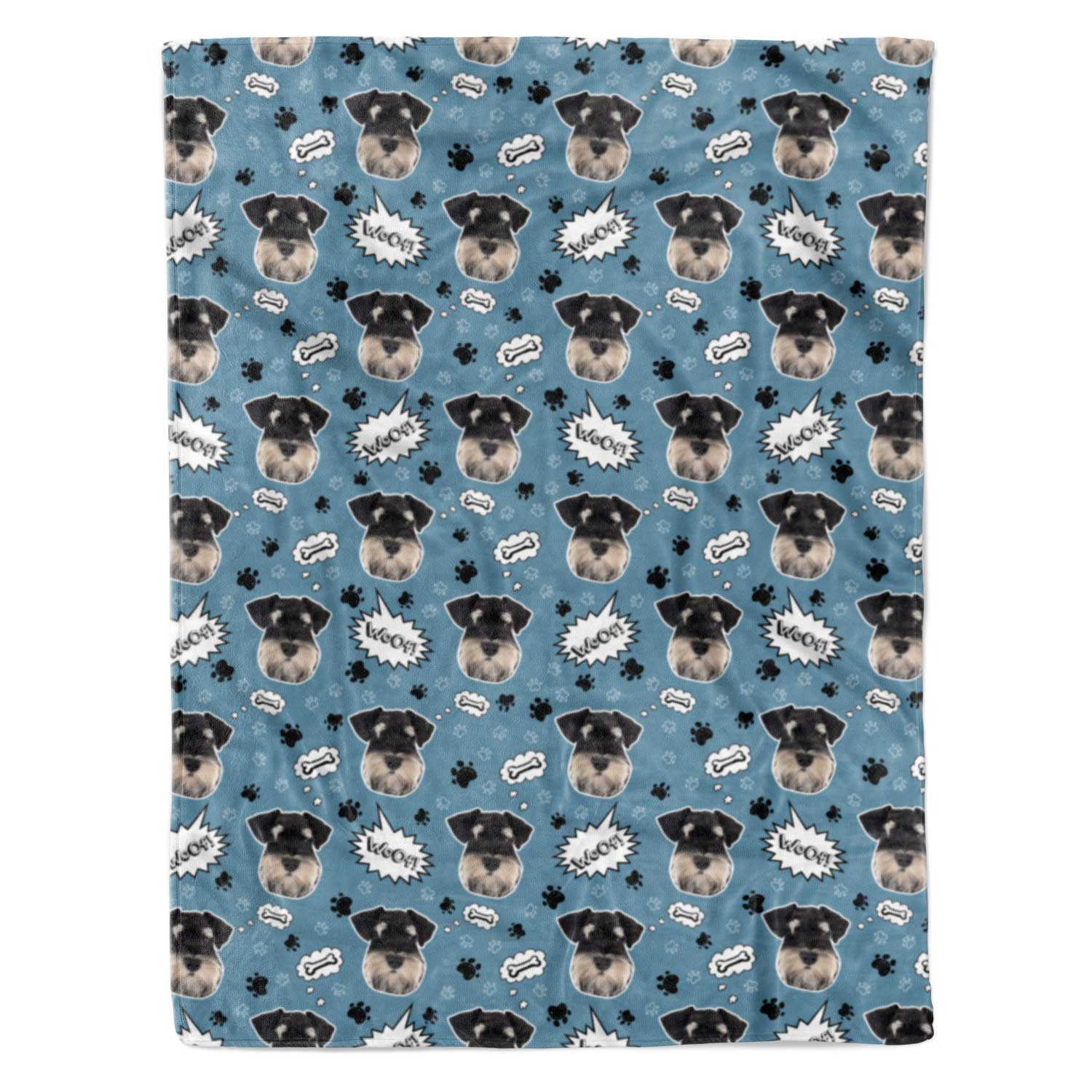 Woof Dog Personalized Blanket