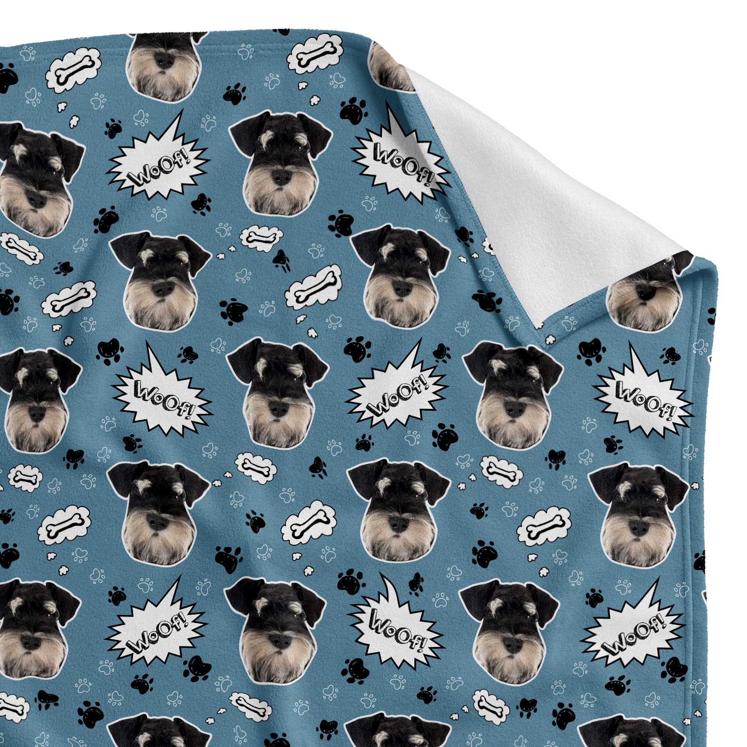 Woof Dog Personalized Blanket