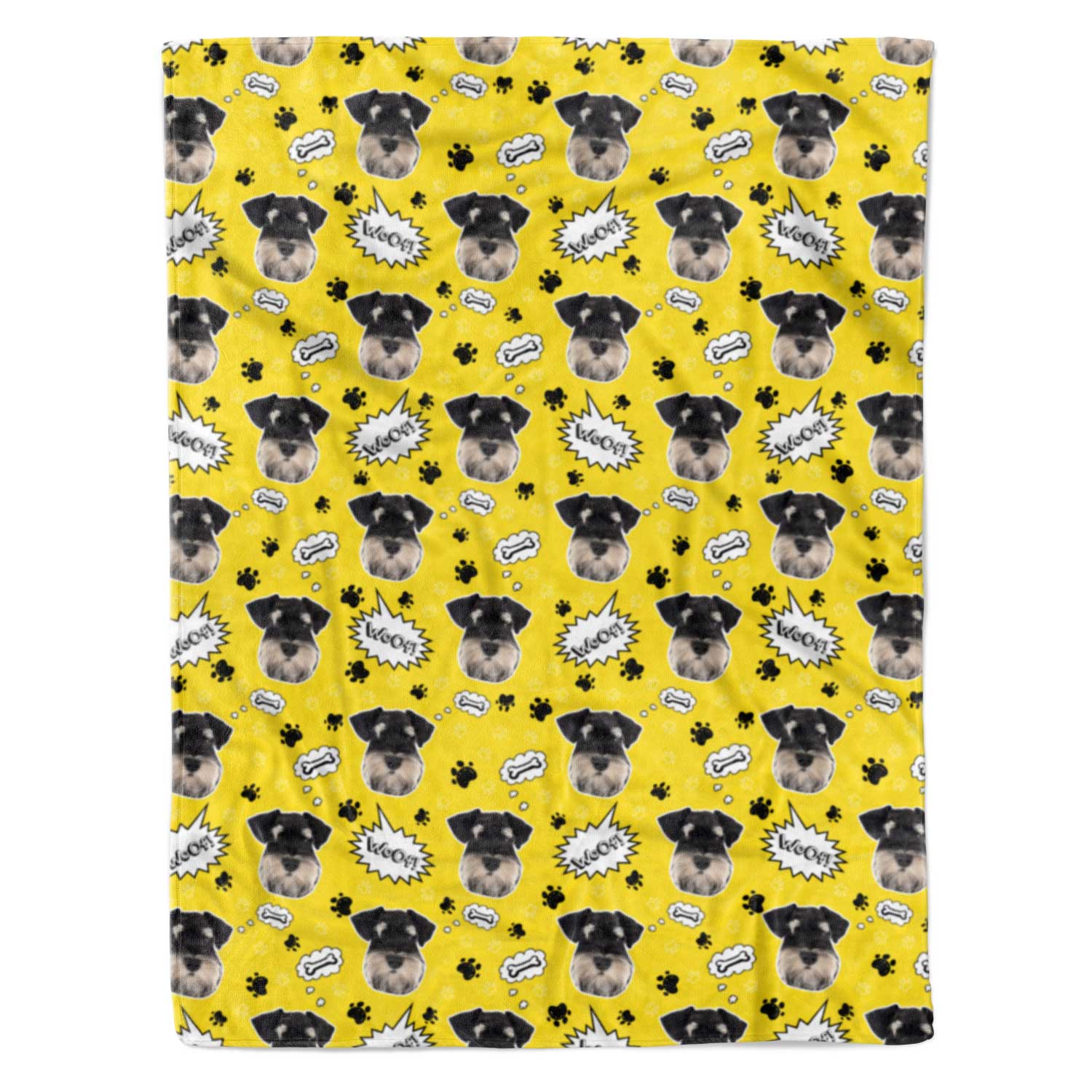 Woof Dog Personalized Blanket