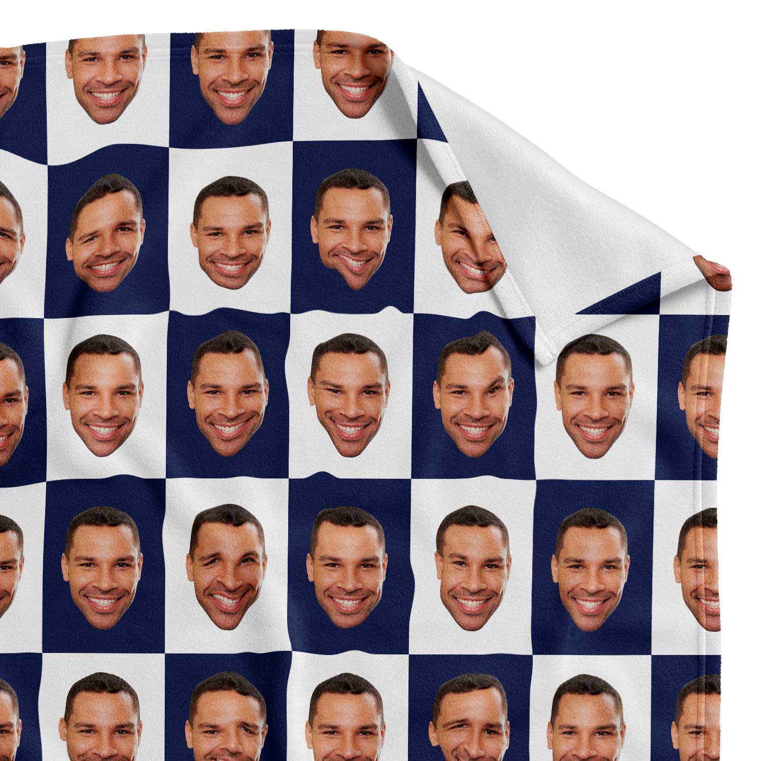 Chequered Personalized Blanket