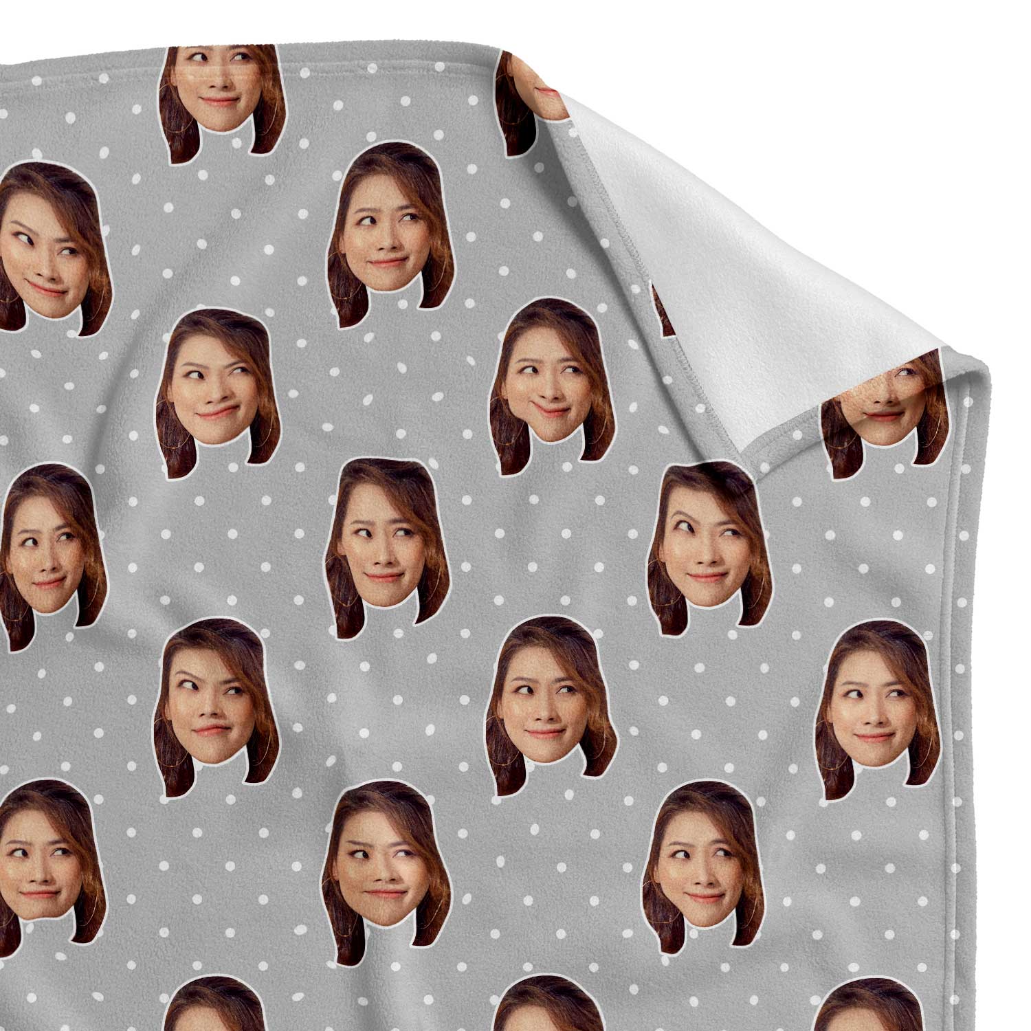 Face Polka Personalized Blanket