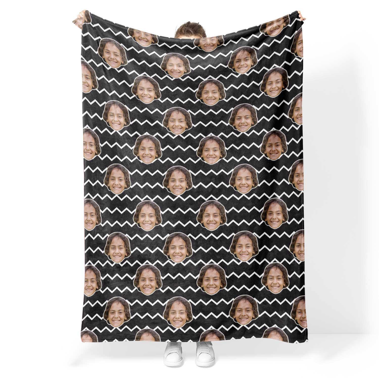 Zig Zag Personalized Blanket